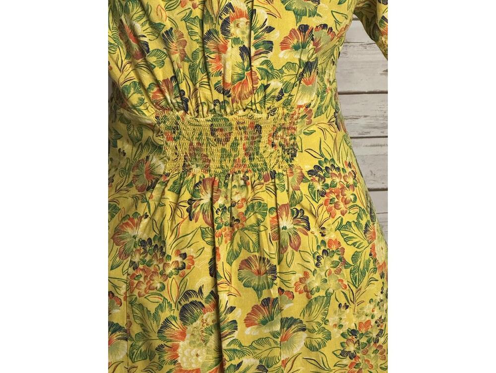 Urban Outfitter Bettie twist front floral linen-blend mini dress Size Medium - Picture 8 of 8